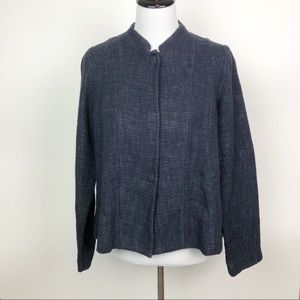 Eileen Fisher Knitted Linen Blend Jacket
